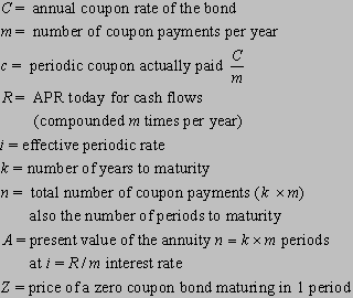 Bond Valuation Formula