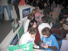 Clinton forces count for crossing the threshold