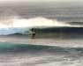 Left lines along a Bahamas reef. Jim driving down the line on a few evening waves. photos: Libby Cartier