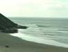 The long lefts of Ahipara, a wonderful point break on the North Island...Jim longboarding a clean one, with his usual feeble style.