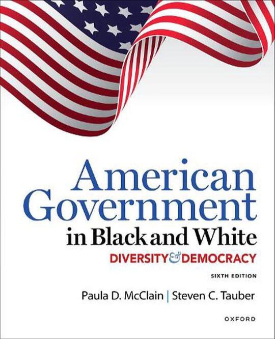 Cover of McClain's book "American Government in Black and White"