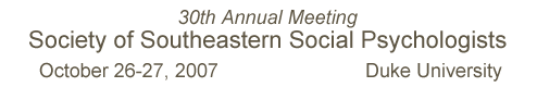 SSSP Conference~ October 26-27, 2007.